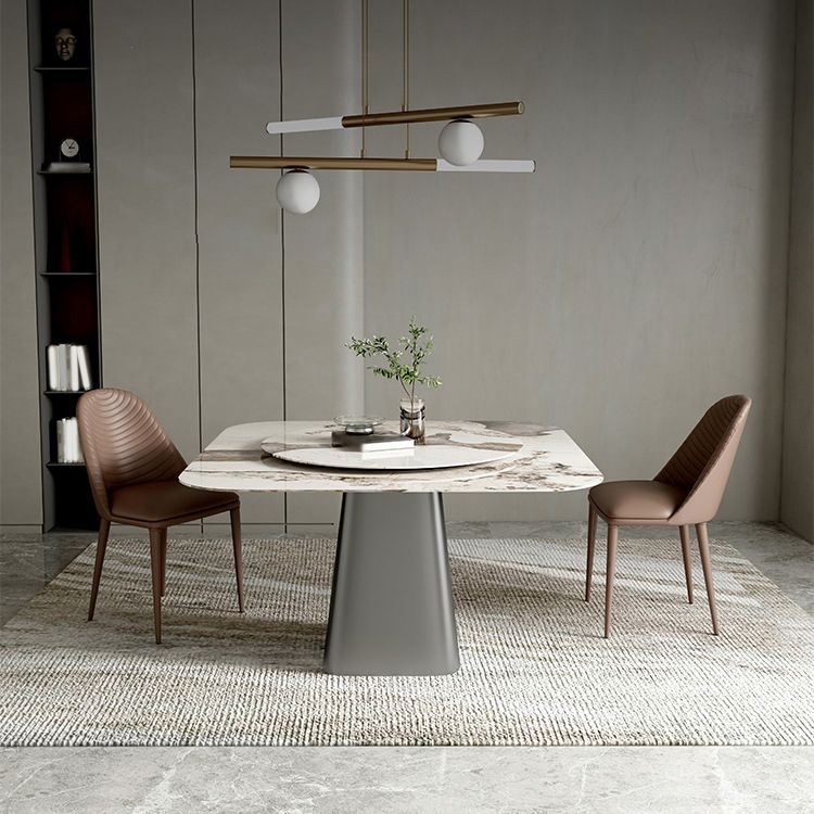Modern Style Sintered Stone Dining Table Set 1/3/4/5 Pieces Dining Set