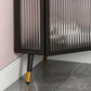 Modern Iron Sideboard Cabinet Glass Door Living Room Console