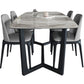 Rectangle Trestle Base Industrial Table Grey Tone Fixed Table with Sintered Stone Clearhalo ' dining_table' 'Dining Tables & Seating' 'Dining Tables' 'furn' 'furn_dining_table' 'Furniture' 'furniture_dining_table' 'Kitchen & Dining Furniture' 'kitchen&dining_furn' 'kitchen' 'kitchen_dining_table' 1200x1200_0d66cc48-c95f-43ff-8611-223369aa52fe