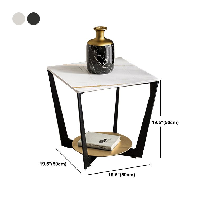 Industrial Accent Table Nightstand Lower Shelf Night Table for Bedroom Clearhalo 'Bedroom Furniture' 'furn' 'furn_night_stand' 'Furniture' 'night_stand' 'Nightstands' 1200x1200_0d671cd2-fa6c-44a3-9410-998a64212233