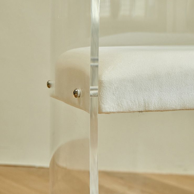Modern Simple Arm stoel Plastic frame Dineerstoel voor woonkamer