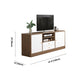 12 "D Consolet de télévision en bois moderne Console ouverte Stand de télévision avec tiroirs et portes