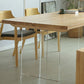Modern 1/3/4/5 Pieces Dining Set Rectangle Pine Wood Dining Table for Kitchen