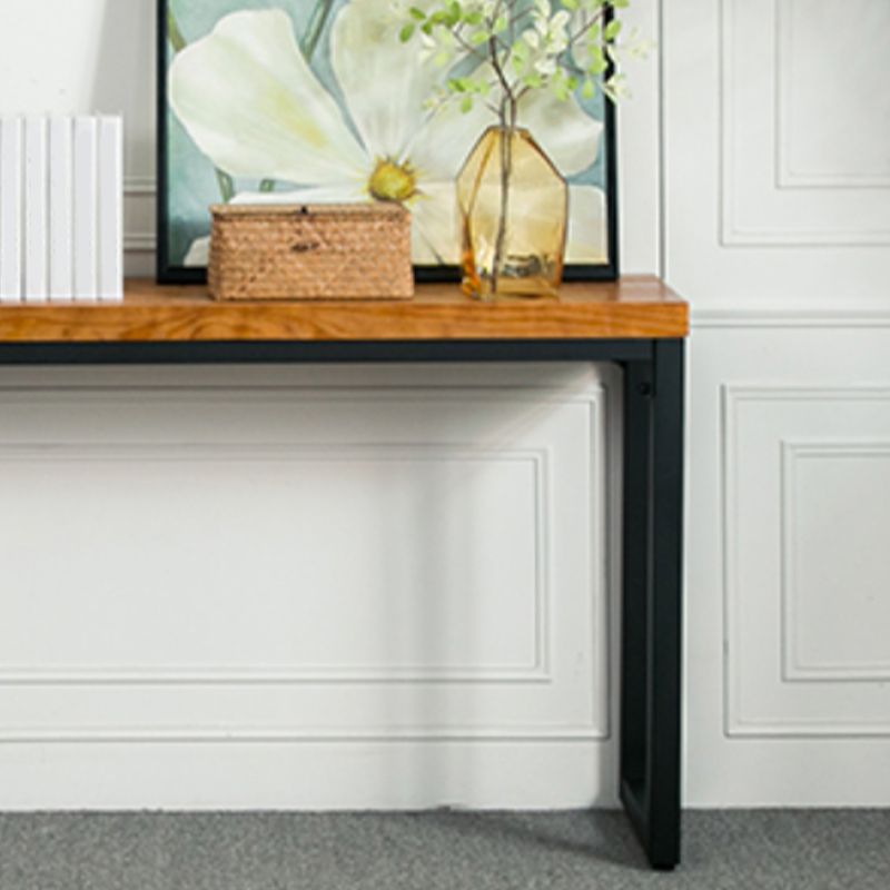 Table de acento de madera moderna de mediados de siglo Mesa de consola rectangular