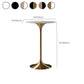 Contemporary Round Pedestal Bar Dining Table with Metal Base Clearhalo 'Bar Furniture' 'Bar Tables' 'bar_tables' 'furn' 'furn_bar_tables' 'Furniture' 'Kitchen & Dining Furniture' 1200x1200_0d6b6b7f-a4c9-461e-91e6-2bf89f7696f1