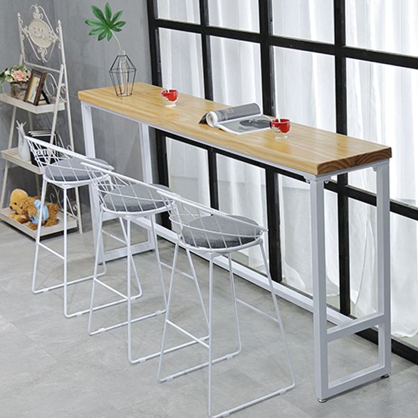 Industrial Rectangle Bar Table Set 1/4/5/7 Pieces Solid Wood Pub Set Clearhalo 'Bar Furniture' 'furn' 'furn_home_bar_bar_sets' 'Furniture' 'Home Bars & Bar Sets' 'home_bar_bar_sets' 'Kitchen & Dining Furniture' 1200x1200_0d6c9bf1-08df-46c5-9026-9ea300662908