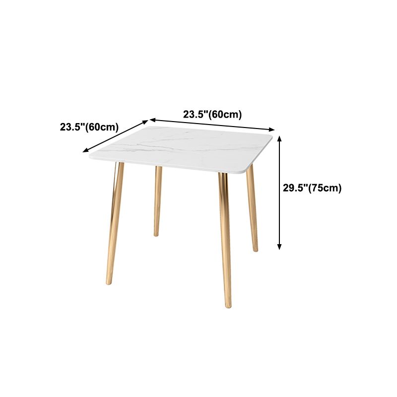 Glam Style Stone Top Dining Table with Gold 4 Legs for Living Room Clearhalo 'Dining Tables & Seating' 'Dining Tables' 'dining_table' 'furn' 'furn_dining_table' 'Furniture' 'Kitchen & Dining Furniture' 1200x1200_0d6d6d0e-98ea-449c-b89e-67cace7d0836