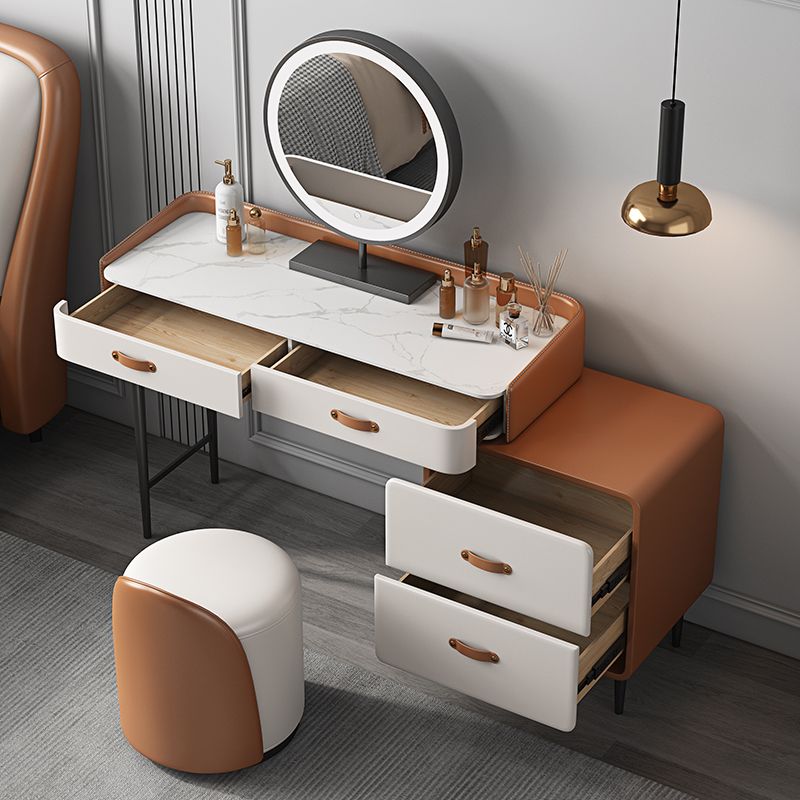 Tavolo da toeletta in legno in legno in legno massiccio in legno in legno massiccio top in pietra