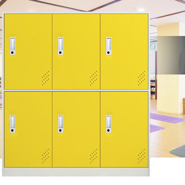 Modern Hinged Storage Cabinet Steel Non-Hanging Wardrobe Armoire