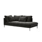 One Armed Contemporary Chaise Rolled Arms with Legs for Living Room Clearhalo 'Chairs & Seating' 'Chaise Lounge' 'chaise_lounge' 'furn' 'furn_chaise_lounge' 'Furniture' 'Living Room Furniture' 1200x1200_0d6fb1e3-a5a3-4d36-8293-06b6410d9452