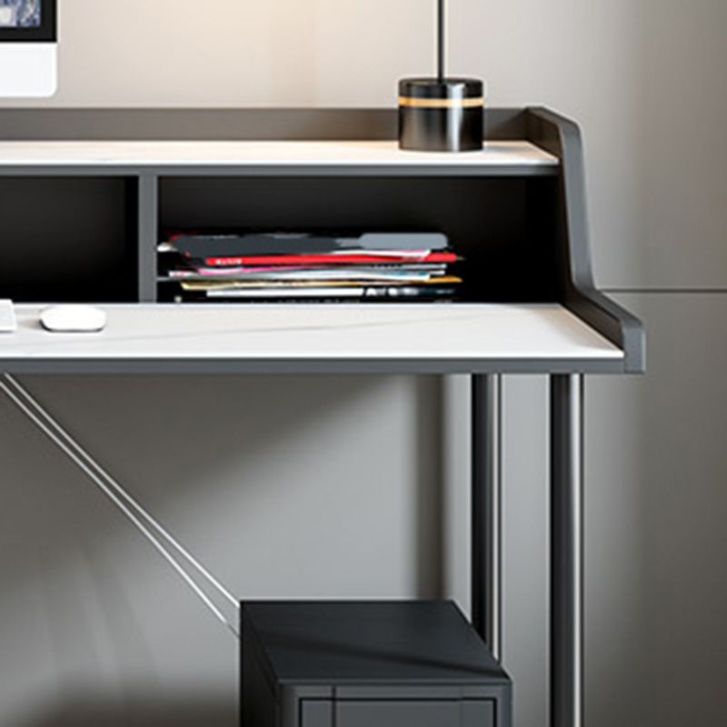 Scrivania contemporanea per la scrivania della scrivania di marmo bianco o dell'ufficio