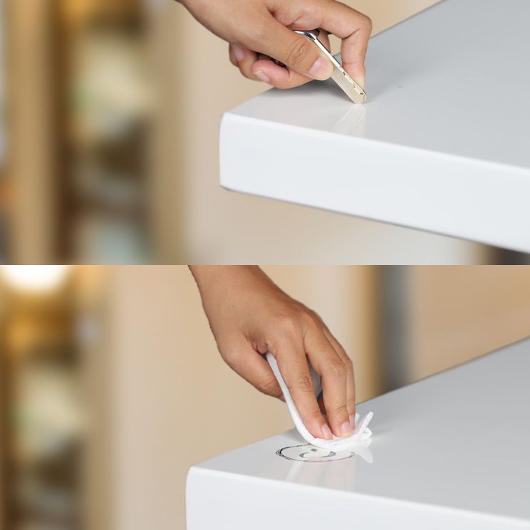 Glam Solid Wood Office Desk 29.53 "Tall Rectangular Writing Desk