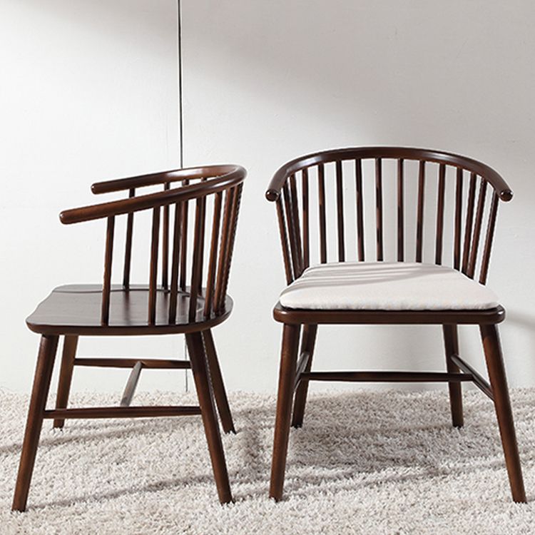 Contemporary Restaurant Dining Arm Chair Wood Windsor Back Dining Chair Clearhalo ' kitchen&dining_furn' 'Dining Chairs' 'Dining Tables & Seating' 'dining_chair' 'furn' 'furn_dining_chair' 'Furniture' 'furniture_dining_chair' 'Kitchen & Dining Furniture' 'kitchen' 1200x1200_0d718b00-1640-445e-bf1a-36ed16c4065f