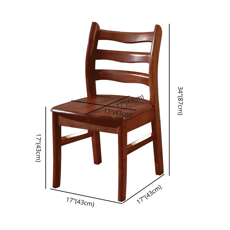 Morden Kitchen Wood Squar Dining Chair Ladder Back Stacking Dining Chair Clearhalo ' kitchen&dining_furn' 'Dining Chairs' 'Dining Tables & Seating' 'dining_chair' 'furn' 'furn_dining_chair' 'Furniture' 'furniture_dining_chair' 'Kitchen & Dining Furniture' 'kitchen' 1200x1200_0d71da79-02ef-41df-85e0-ef29f652f54f