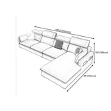 L-Shape Faux leather Square Arm High Back Sectional with Stain-Resistant and Storage Clearhalo 'furn' 'furn_sectionals' 'Furniture' 'furniture_sectionals' 'kitchen' 'kitchen_sectionals' 'Living Room Furniture' 'Sectionals' 1200x1200_0d71fa1b-e85a-4b59-8a55-88bf286e2f3c