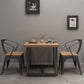 Industrial Solid Wood Dining Table Square Table in Brown with Metal Trestle Base Clearhalo ' dining_table' 'Dining Tables & Seating' 'Dining Tables' 'furn' 'furn_dining_table' 'Furniture' 'furniture_dining_table' 'Kitchen & Dining Furniture' 'kitchen&dining_furn' 'kitchen' 'kitchen_dining_table' 1200x1200_0d7247fa-3319-46e1-91bf-3f2ab94219b6