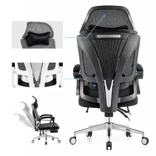Modern Office Chair Adjustable Seat Height Padded Arms Desk Chair with Wheels Clearhalo 'furn' 'furn_office_chair' 'Furniture' 'Office Chairs' 'Office Furniture' 'office_chair' 1200x1200_0d75a893-6091-4b0d-a79d-4109ac013d20