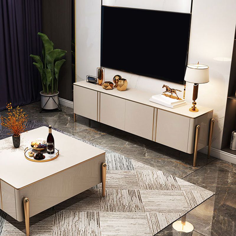 Glam TV Media Stand Enclosed Storage Media Console for Living Room Clearhalo 'furn' 'furn_tv_stands_entertainment_centers' 'Furniture' 'Living Room Furniture' 'TV Stands & Entertainment Centers' 'TV Stands & Media Storage Furniture' 'tv_stands_entertainment_centers' 1200x1200_0d76112b-f2b5-40c7-b776-b29fde4fd4a5