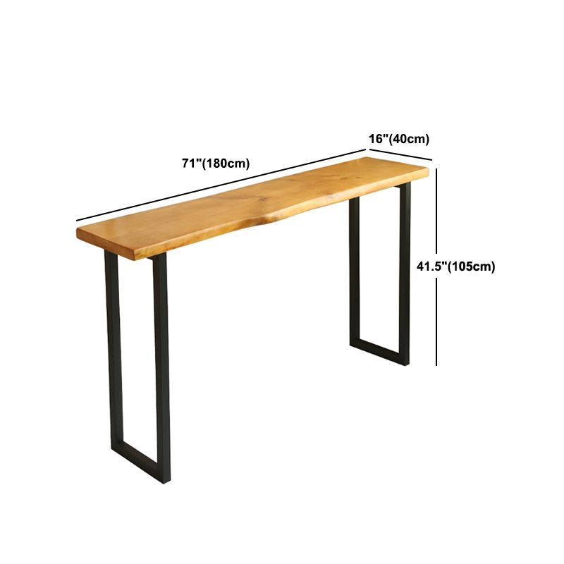 Tavolo da vino con banco in legno massiccio interno tavolo da bar per barra naturale moderna