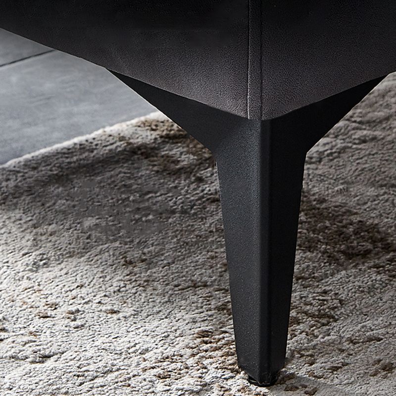 Dark Gray Pillowed Back Cushions Contemporary Stain-Resistant Sofa Clearhalo 'furn' 'furn_sectionals' 'Furniture' 'Living Room Furniture' 'Sectionals' 1200x1200_0d783501-3d53-4780-9ff8-08df16df3b17