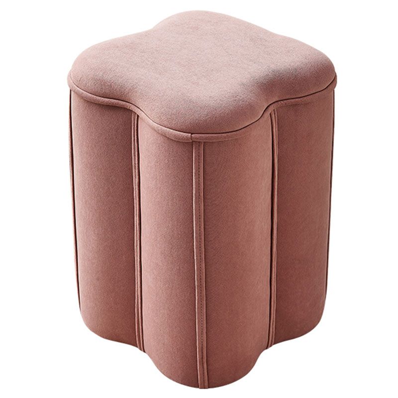 Solid Color Fabric Standard Stool Modern Simple Plum Blossom Upholstered Footstool Clearhalo 'furn' 'furn_ottomans_poufs' 'Furniture' 'Living Room Furniture' 'Ottomans & Poufs' 'ottomans_poufs' 1200x1200_0d7931da-038a-4aeb-aef7-42d755de97c4