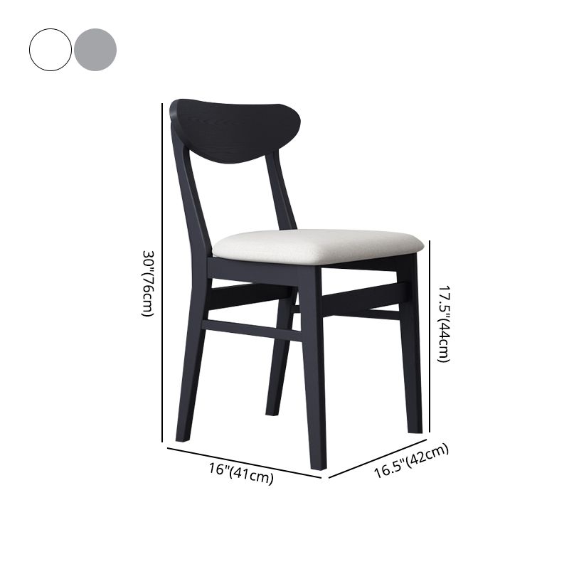 Contemporary Style Dining Chairs Armless Kitchen Chairs with Wooden Legs Clearhalo ' kitchen&dining_furn' 'Dining Chairs' 'Dining Tables & Seating' 'dining_chair' 'furn' 'furn_dining_chair' 'Furniture' 'furniture_dining_chair' 'Kitchen & Dining Furniture' 'kitchen' 1200x1200_0d79aa74-69f4-4f6d-a85b-658ceff7c354