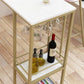 Glam 1/3 Pieces Bar Table Set Rectangle Stone Counter Table with Stools for Dining Room Clearhalo 'Bar Furniture' 'furn' 'furn_home_bar_bar_sets' 'Furniture' 'Home Bars & Bar Sets' 'home_bar_bar_sets' 'Kitchen & Dining Furniture' 1200x1200_0d7af95d-9bac-404e-8850-0c0a1f651980