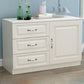 Modern White Accent Chest with Drawers 15.74" Wide Side Cabinet