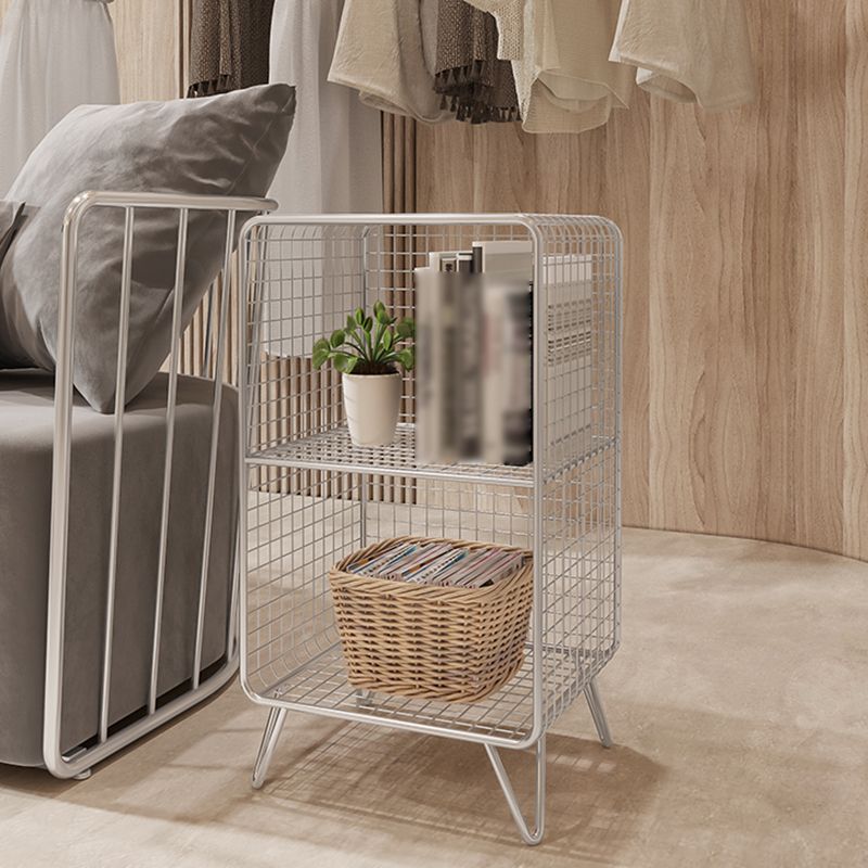 Metal Standard Bookcase Contemporary Style Closed Back Bookcase Clearhalo 'Bookcases' 'furn' 'furn_bookcases' 'Furniture' 'furniture_bookcases' 'kitchen' 'kitchen_bookcases' 'Living Room Furniture' 'Office Furniture' 1200x1200_0d7c74e9-3b59-4b37-9629-441ac1b8850a