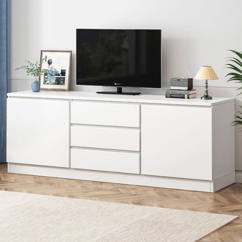 Mobile TV tradizionale H da 58 pollici, supporto TV in legno con 2 ante