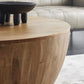 Distressed Wood Coffee Table Scandinavian 14.96" H 1 Single Cocktail Table