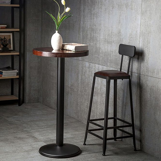 Round Table and Stool Set Contemporary 1/2/3 Pieces Pub Table Set