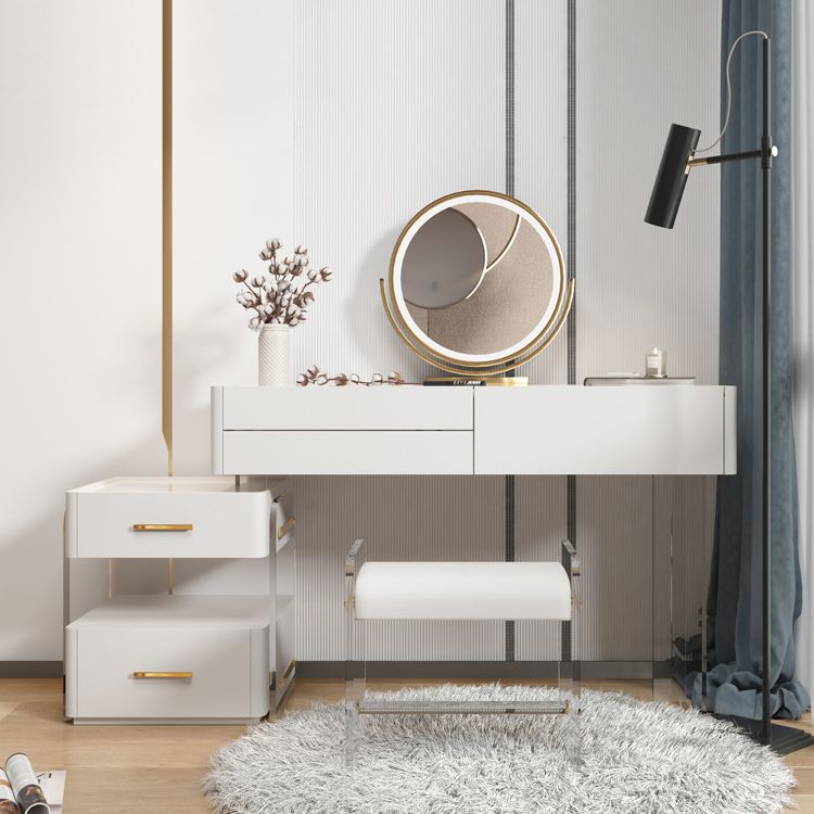 Hedendaagse make -up ijdelheid bureau leisteen top ijdelheid kleedtafel set