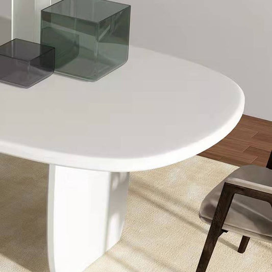 Scrivania in legno solido industriale scrivania ovale per ufficio