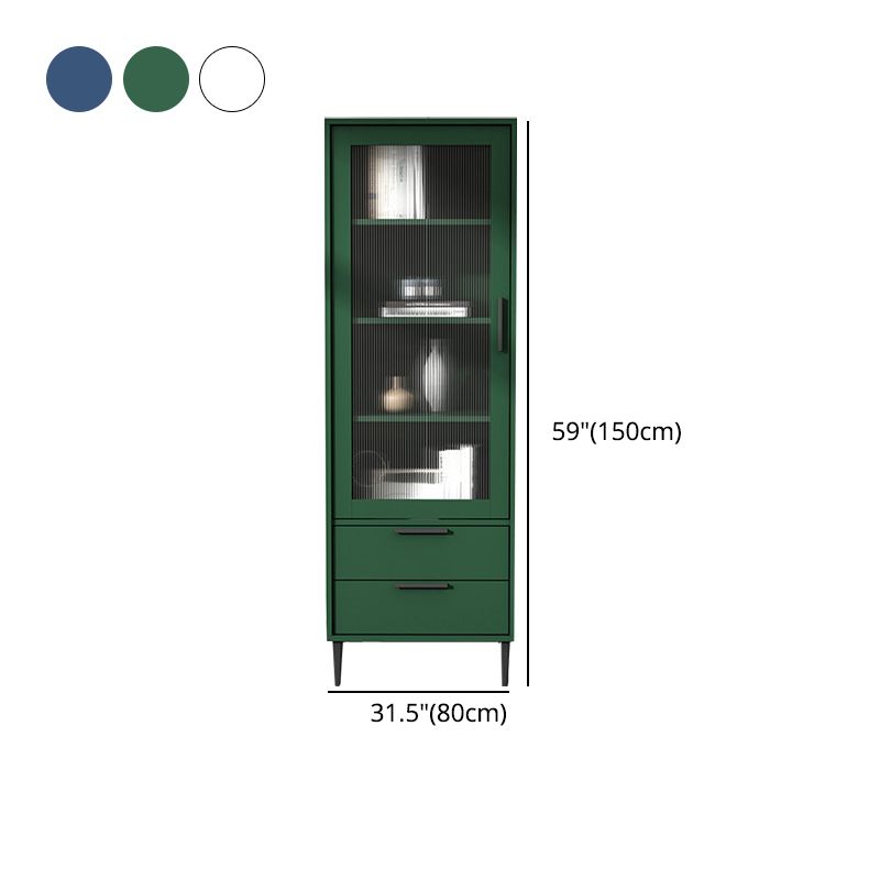 11.8" W Contemporary Bar Pulls Accent Chest in White/ Blue/ Green with Steel Legs Clearhalo 'Cabinets & Chests' 'cabinets_chests' 'furn' 'furn_cabinets_chests' 'Furniture' 'Living Room Furniture' 1200x1200_0d822770-d182-4c83-8b15-b416c7f14b61