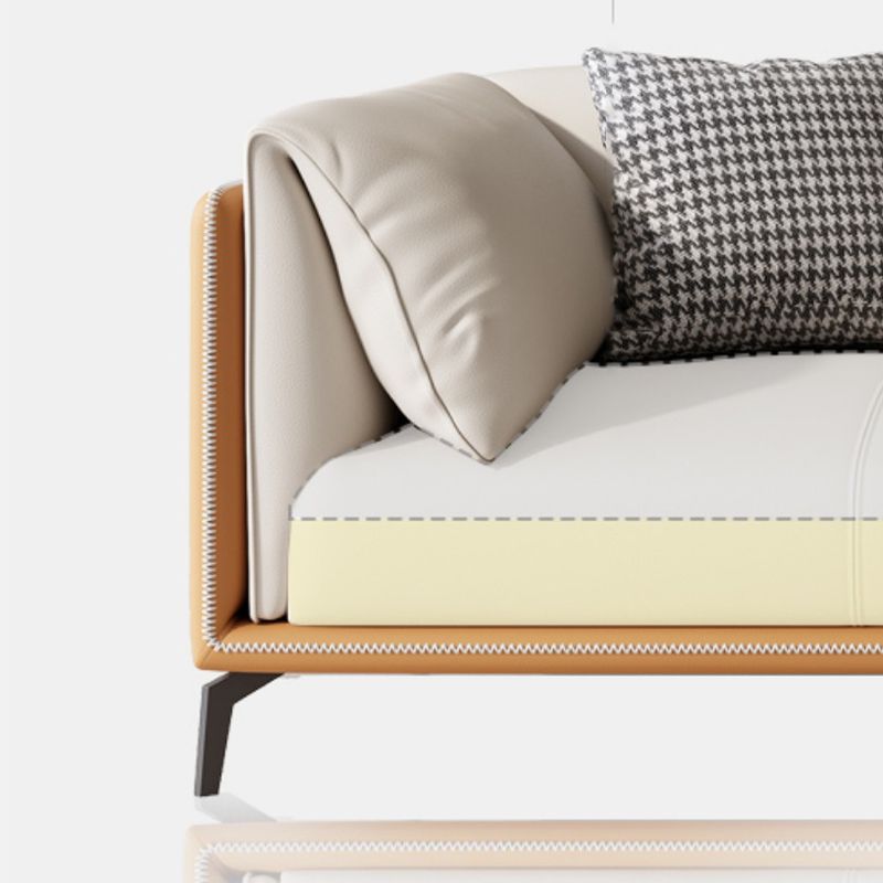 Coussins contemporains Standard Oreiller Top Bras canapé en cuir authentique