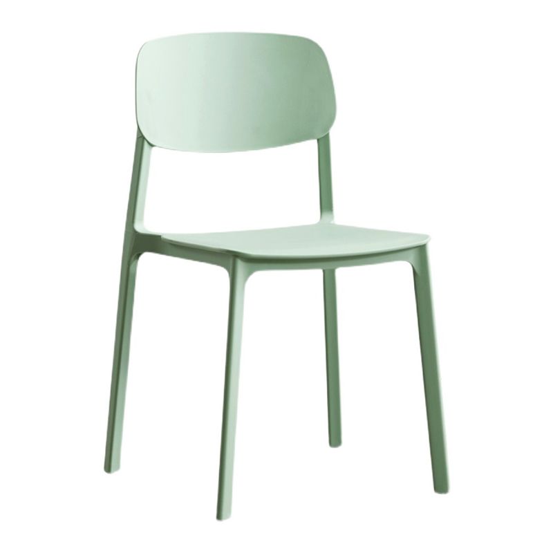 Modern Indoor-Outdoor Plastic Side Chair Armless Open Back Dining Side Chair Clearhalo ' kitchen&dining_furn' 'Dining Chairs' 'Dining Tables & Seating' 'dining_chair' 'furn' 'furn_dining_chair' 'Furniture' 'furniture_dining_chair' 'Kitchen & Dining Furniture' 'kitchen' 1200x1200_0d859308-bcf8-47e7-9341-f4b0f969246e