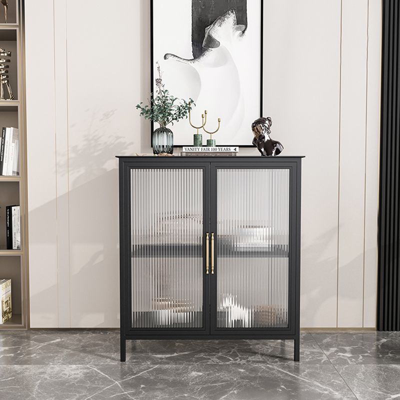 Glass Door Display Cabinet Industrial Storage Cabinet for Living Room Clearhalo 'Display & China Cabinets' 'display_china_cabinets' 'furn' 'furn_display_china_cabinets' 'Furniture' 'Kitchen & Dining Furniture' 1200x1200_0d85dda1-36de-4eeb-a5ee-449a5ea898c8