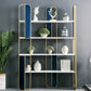 Metal Open Back Bookshelf Scandinavian Vertical Iron Frame Bookshelf Clearhalo 'Bookcases' 'furn' 'furn_bookcases' 'Furniture' 'furniture_bookcases' 'kitchen' 'kitchen_bookcases' 'Living Room Furniture' 'Office Furniture' 1200x1200_0d887ac4-ecc2-412f-a3f8-59412e904eec