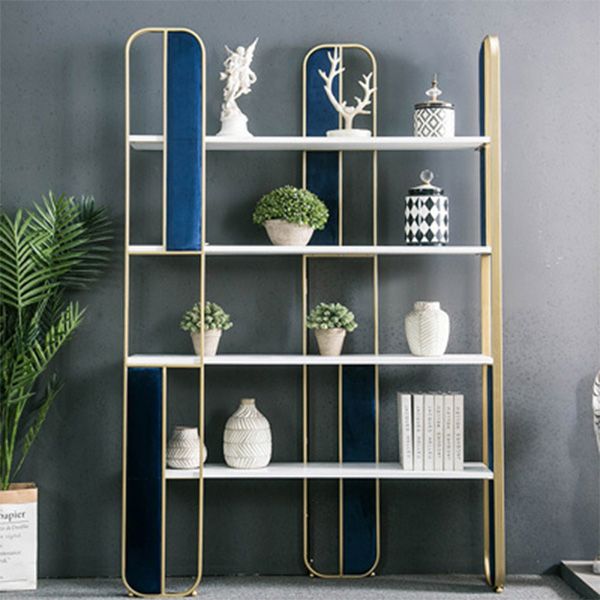 Metal Open Back Bookshelf Scandinavian Vertical Iron Frame Bookshelf Clearhalo 'Bookcases' 'furn' 'furn_bookcases' 'Furniture' 'furniture_bookcases' 'kitchen' 'kitchen_bookcases' 'Living Room Furniture' 'Office Furniture' 1200x1200_0d887ac4-ecc2-412f-a3f8-59412e904eec