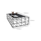 Mid-Century Modern Black Cocktail Table in Iron 1 Coffee Table Clearhalo 'Coffee & Accent Tables' 'Coffee Tables' 'coffee_tables' 'furn' 'furn_coffee_tables' 'Furniture' 'Living Room Furniture' 1200x1200_0d88da24-1fa9-4ded-89c8-4fbbdd1e9617