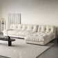 Modern Tufted Back Sofa Sectional Cream Armless Sofa and Chiase Clearhalo 'furn' 'furn_sectionals' 'Furniture' 'furniture_sectionals' 'kitchen' 'kitchen_sectionals' 'Living Room Furniture' 'Sectionals' 1200x1200_0d89667a-aded-44c9-86c4-acd3f004c149