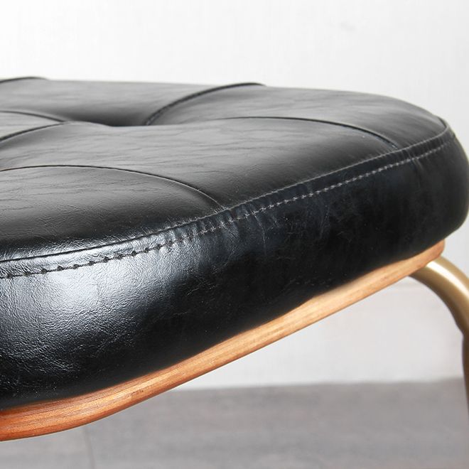 Industrial Style PU Leather Dining Chairs Open Back Dining Arm Side Chairs for Home Clearhalo ' kitchen&dining_furn' 'Dining Chairs' 'Dining Tables & Seating' 'dining_chair' 'furn' 'furn_dining_chair' 'Furniture' 'furniture_dining_chair' 'Kitchen & Dining Furniture' 'kitchen' 1200x1200_0d8a0f0d-602b-49b2-bdf5-b951156927a8