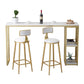 Rectangular Artificial Marble Pub Table Luxurious Bistro Table with Double Pedestal Clearhalo 'Bar Furniture' 'Bar Tables' 'bar_tables' 'furn' 'furn_bar_tables' 'Furniture' 'Kitchen & Dining Furniture' 1200x1200_0d8aa4db-89c2-4e75-8f5f-06cc1d6a2d3c