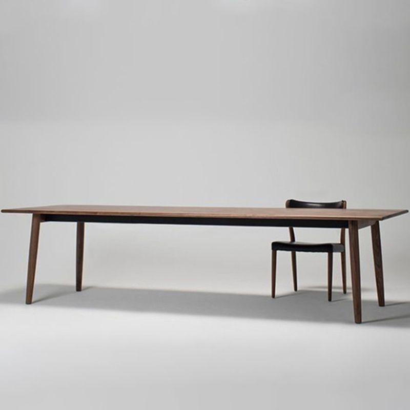 Contemporary Solid Wood Brown Table Rectangle Standard Dining Table for Kitchen Clearhalo ' dining_table' 'Dining Tables & Seating' 'Dining Tables' 'furn' 'furn_dining_table' 'Furniture' 'furniture_dining_table' 'Kitchen & Dining Furniture' 'kitchen&dining_furn' 'kitchen' 'kitchen_dining_table' 1200x1200_0d8ac781-aaa2-4c68-8c5a-29cbebb6ffae