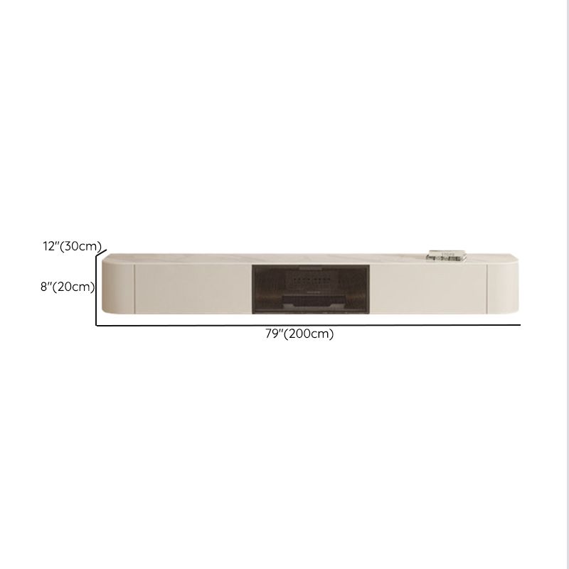 Consola multimedia contemporánea Soporte para TV Consola para TV de madera con cajones
