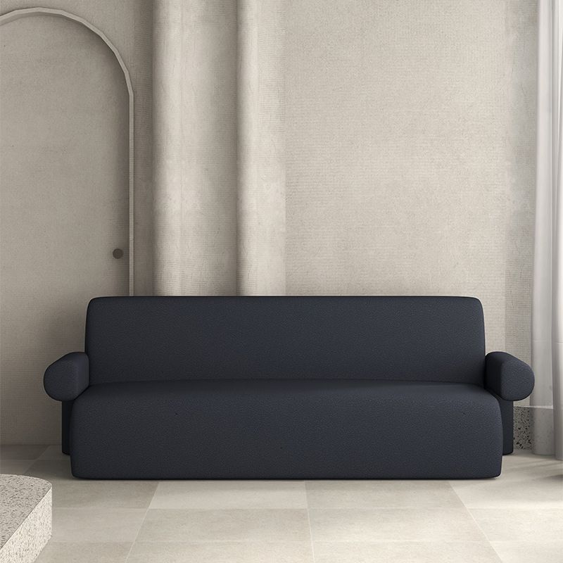 Contemporary Wool Sofa with Tight Back and Recessed Arm,35.43" W