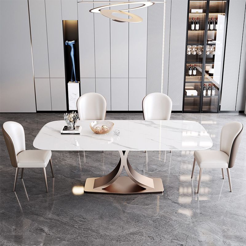 Nordic Sintered Stone Top Dining Set Rectangle 1/4/5/6 Pieces Dining Room Table Set Clearhalo 'Dining Room Sets' 'Dining Tables & Seating' 'dining_room_set' 'furn' 'furn_dining_room_set' 'Furniture' 'Kitchen & Dining Furniture' 1200x1200_0d8fe4e7-6a03-47f6-b4ee-ff2d75b9c2b9