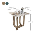 Tavolino di caffè astratto glam tavolino rettangolare per casa