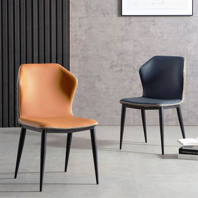 Industrial Style Wingback Chairs Leather Dining Chairs for Home (Set of 2) Clearhalo ' kitchen&dining_furn' 'Dining Chairs' 'Dining Tables & Seating' 'dining_chair' 'furn' 'furn_dining_chair' 'Furniture' 'furniture_dining_chair' 'Kitchen & Dining Furniture' 'kitchen' 1200x1200_0d929b9d-b365-4914-90f2-d81cd99fb013